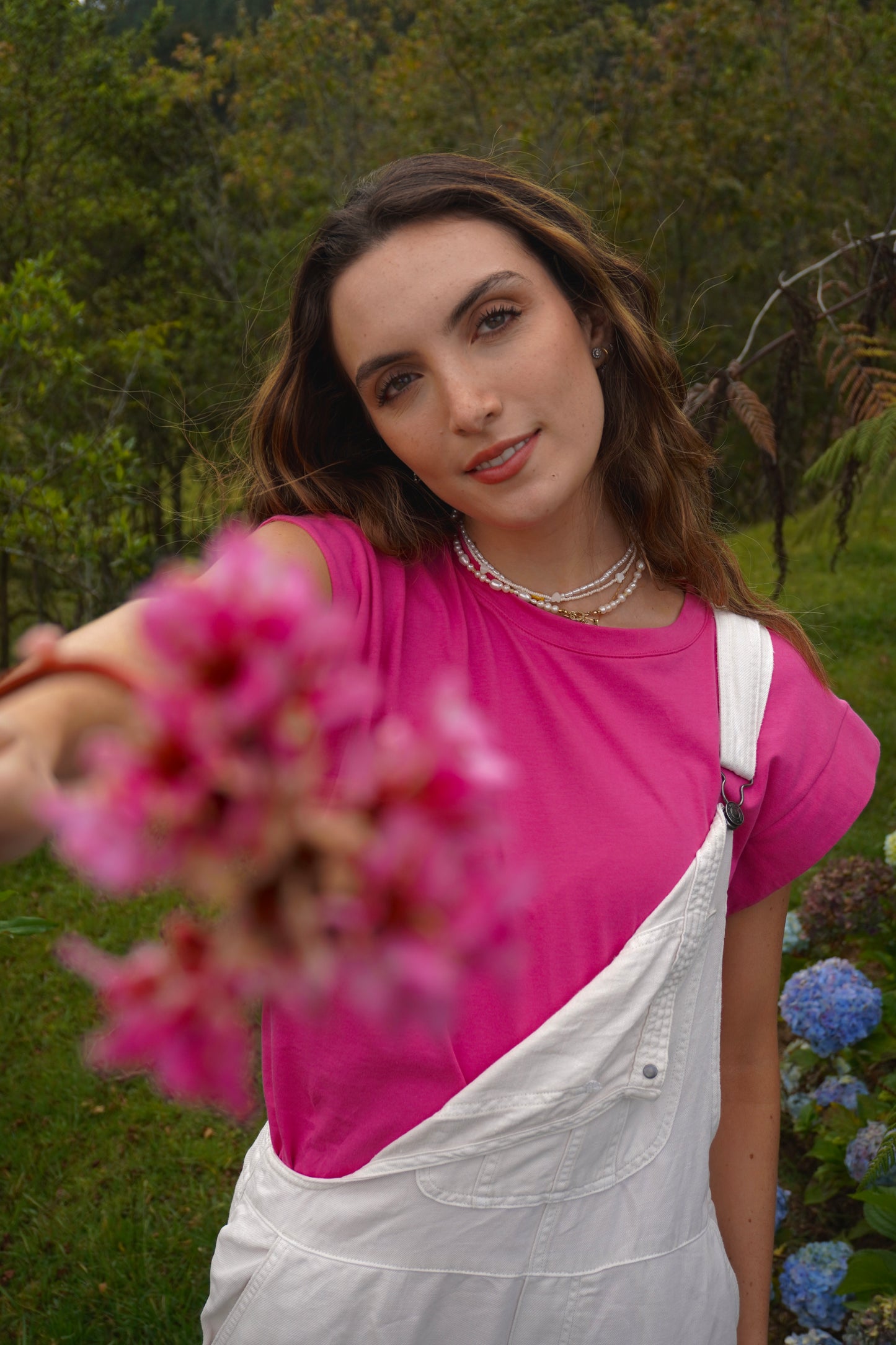 Camiseta Frida Rosada