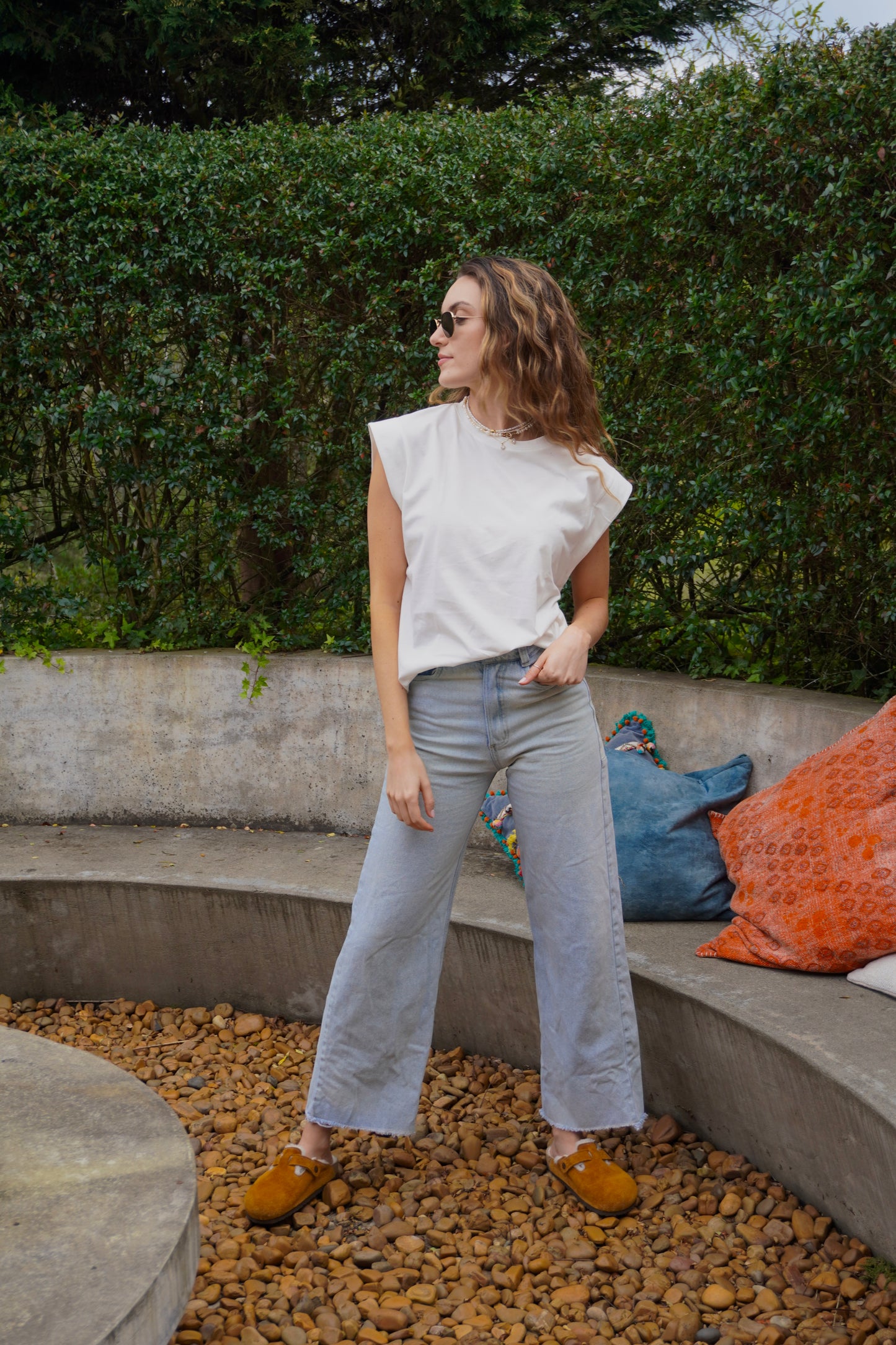 Camiseta Frida Marfil