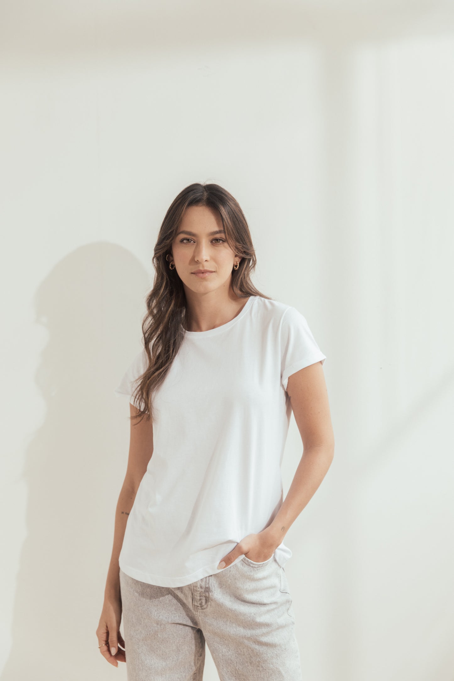 Camiseta Greta Marfil