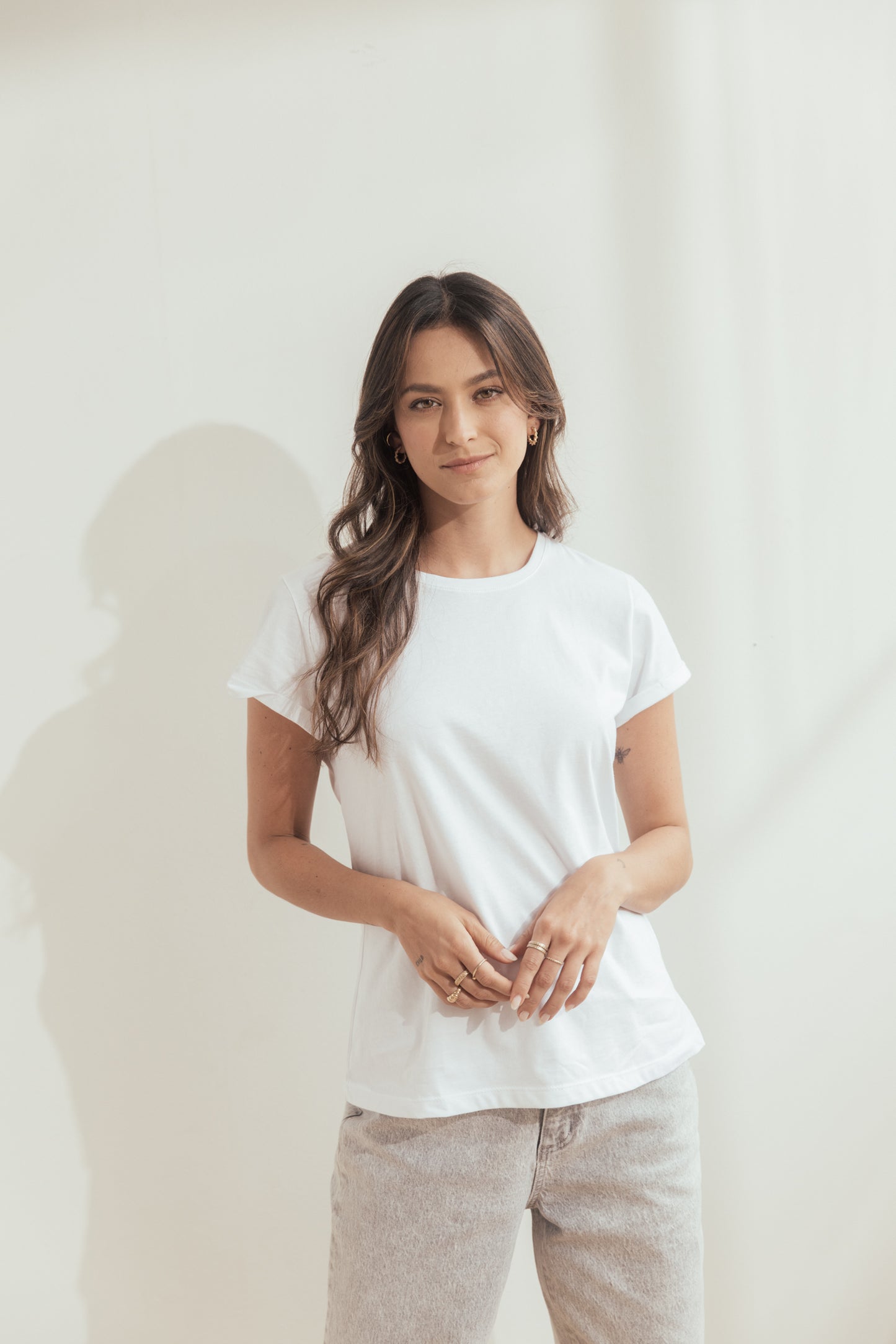 Camiseta Greta Marfil