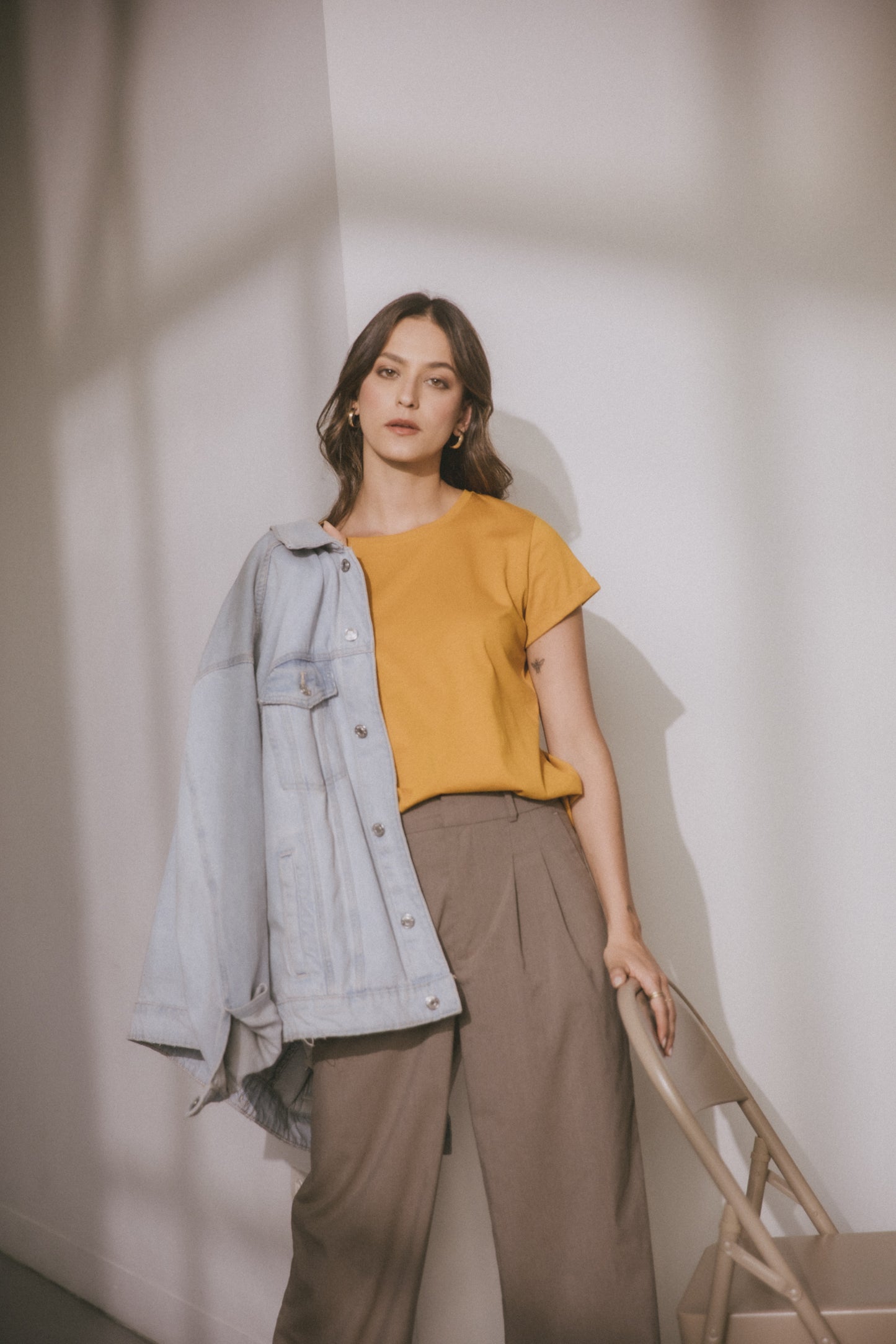 Camiseta Greta Mostaza