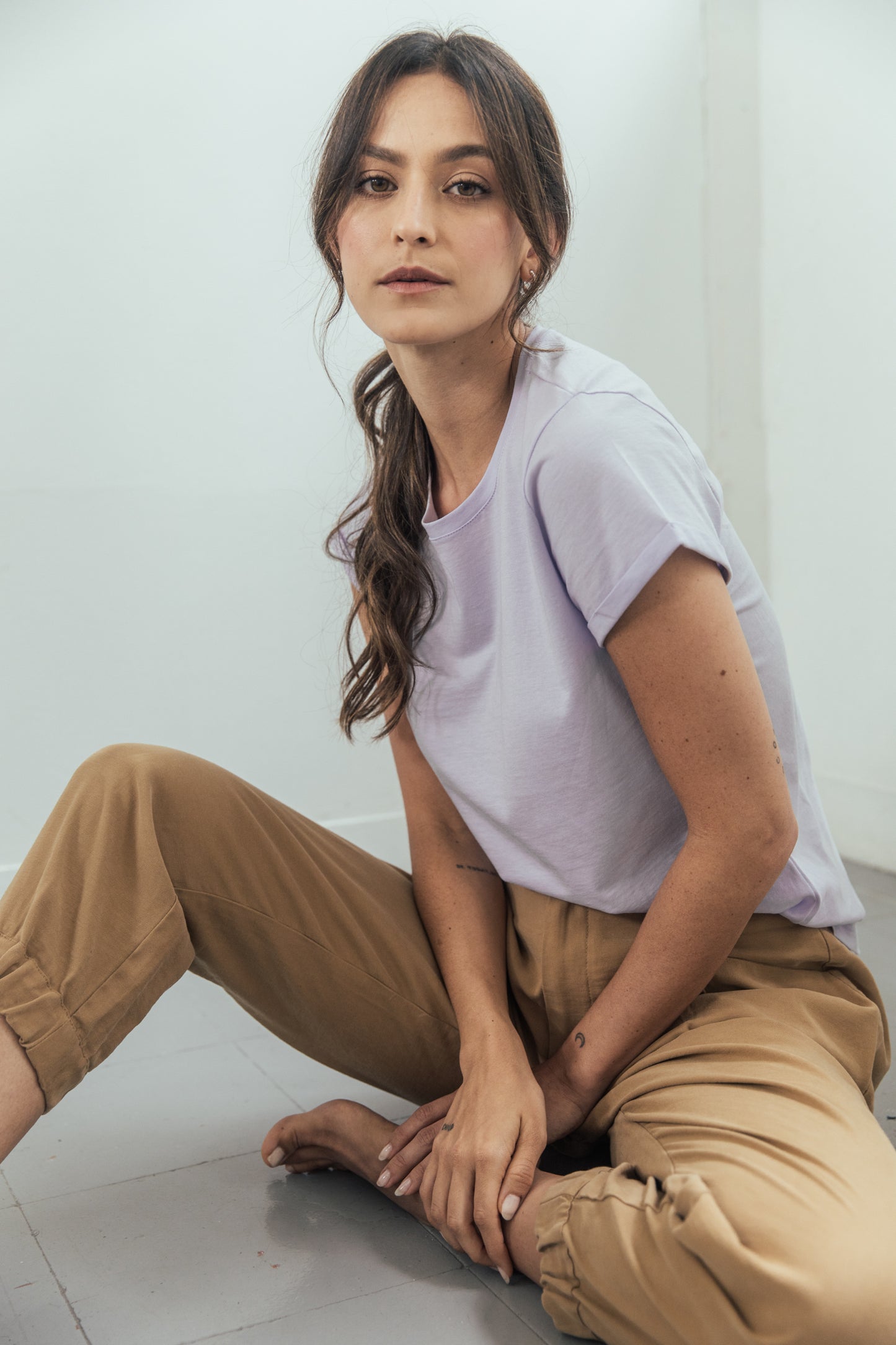 Camiseta Greta Lila clara